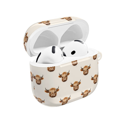 Bull Pattern AirPod Case — Cute Western Cow Head Protective Cover | Moo-na Lisa