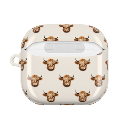 Bull Pattern AirPod Case — Cute Western Cow Head Protective Cover | Moo-na Lisa