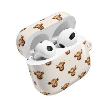Bull Pattern AirPod Case — Cute Western Cow Head Protective Cover | Moo-na Lisa