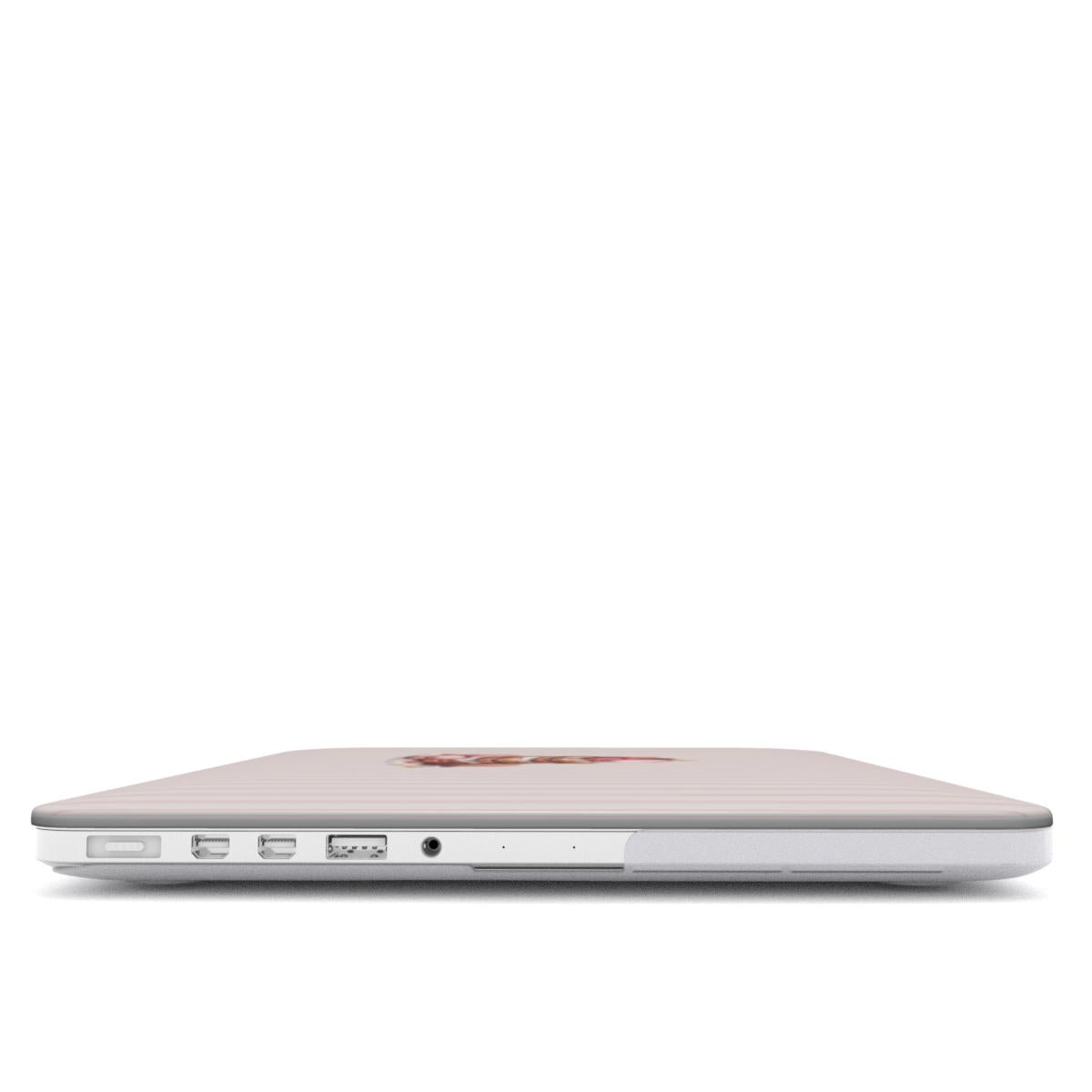 Slim MacBook protective case base with airflow vents and stabilising rubber feet