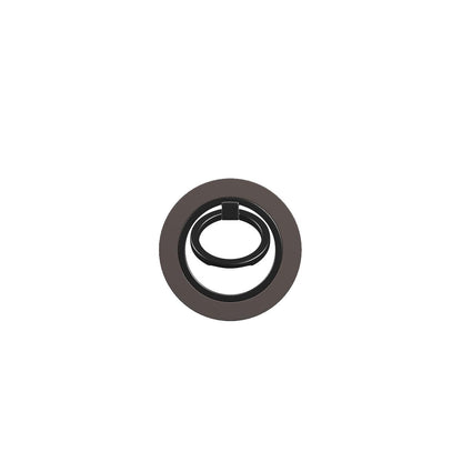 Vanilla Truffle MagSafe Ring Holder featuring oversized creamy vanilla polka dots on a rich cocoa-brown background.