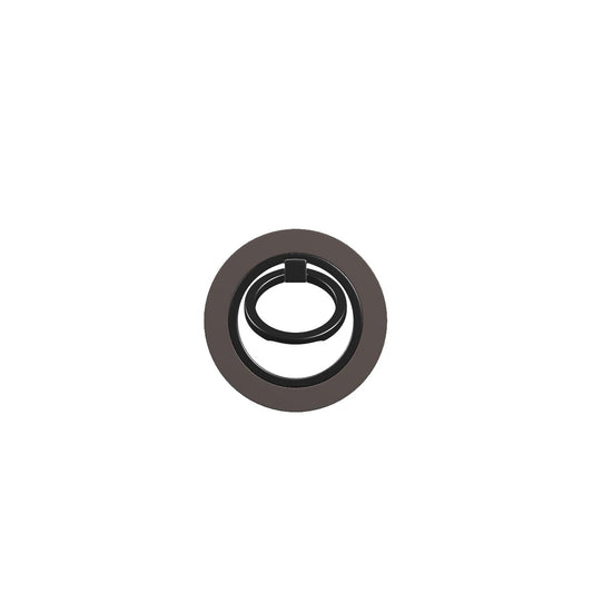 Vanilla Truffle MagSafe Ring Holder featuring oversized creamy vanilla polka dots on a rich cocoa-brown background.