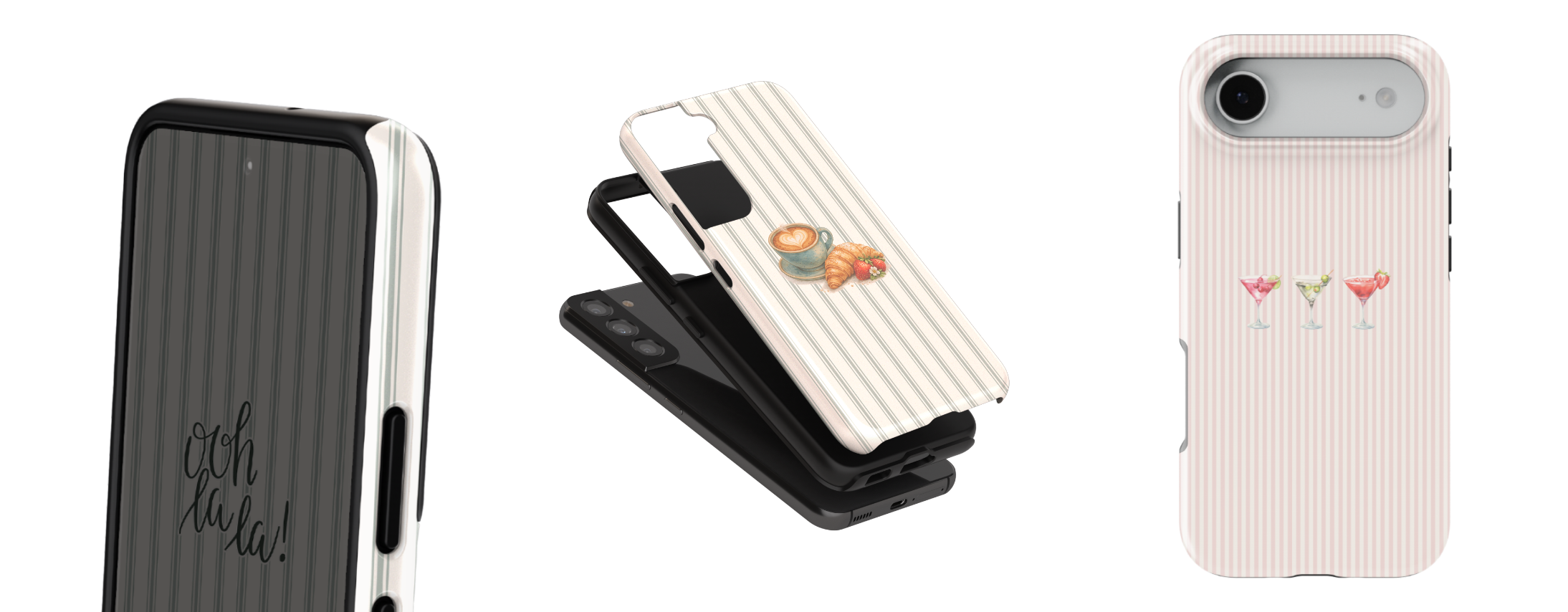 Café de Blush tough dual layer phone cases