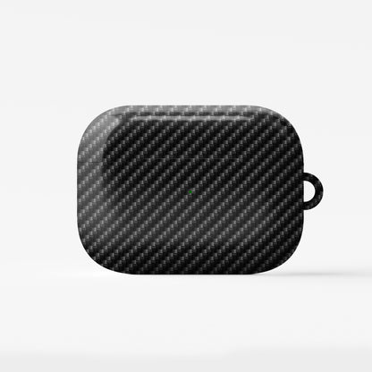 Carbon Nexus AirPods tough case with glossy carbon fibre style print