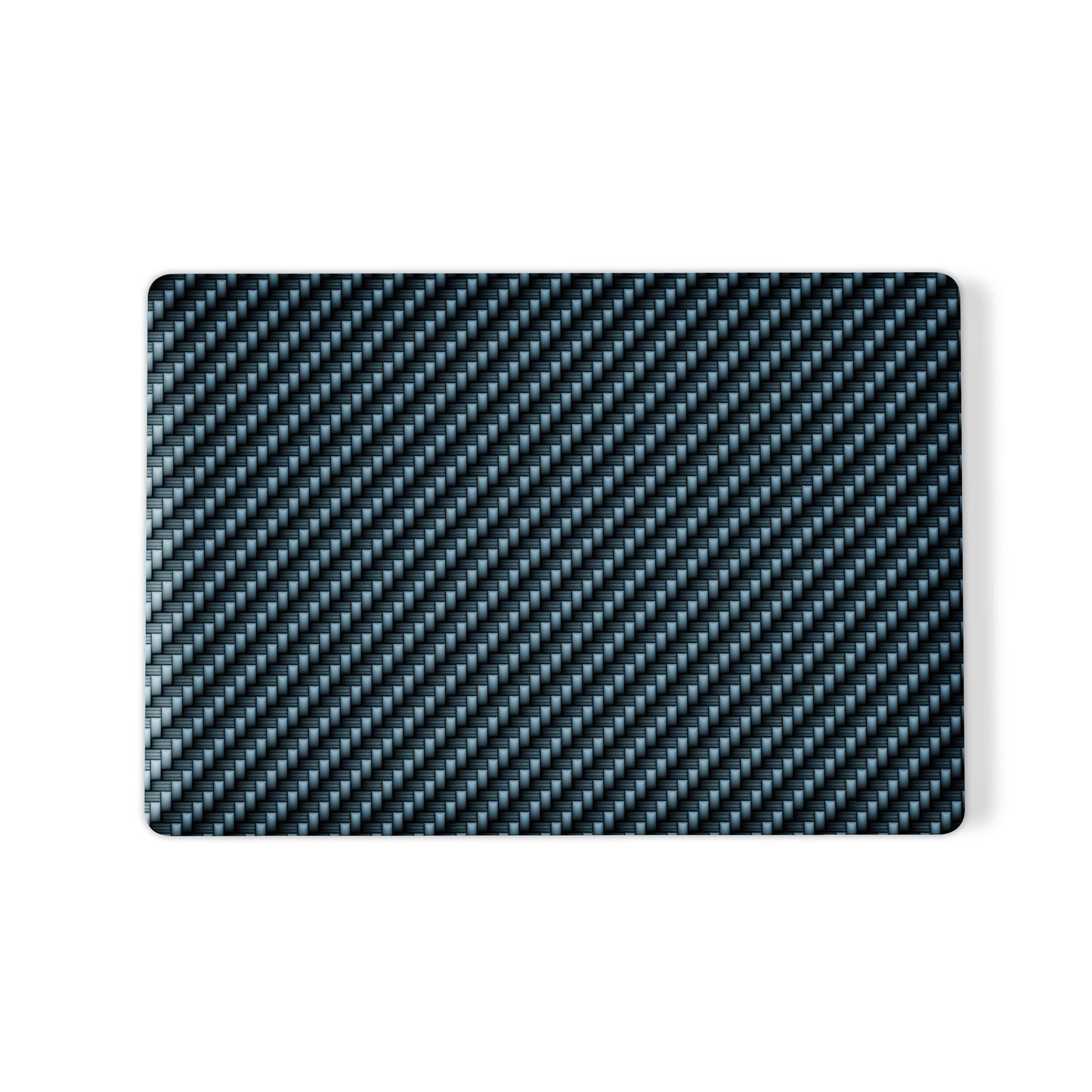Carbonwave Blue MacBook case with woven carbon style texture and slim matte hard shell design