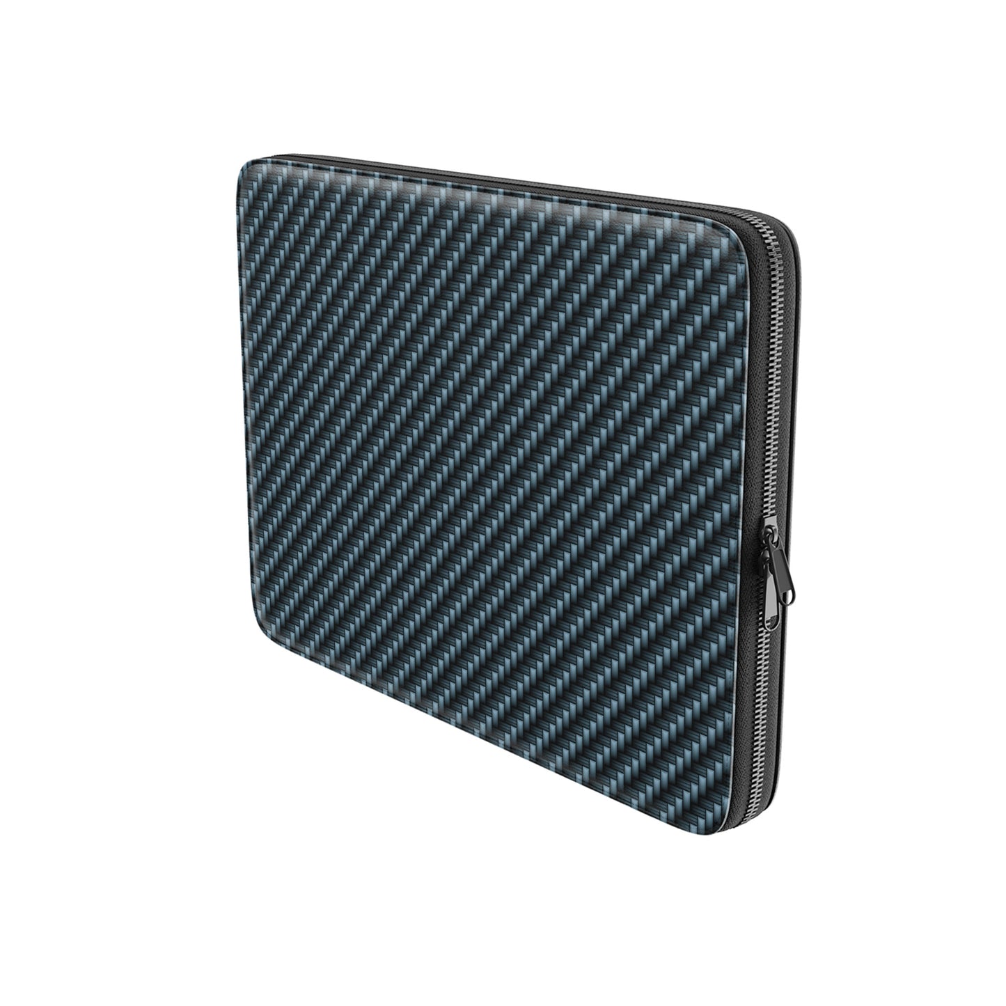 Carbonwave Blue MacBook case with woven carbon style texture and deep blue modern finish