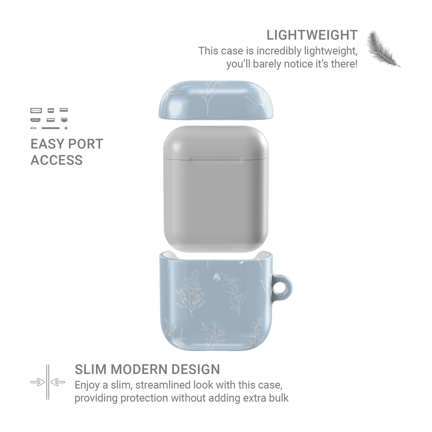 Tranquil Blooms | Apple AirPods Tough Case