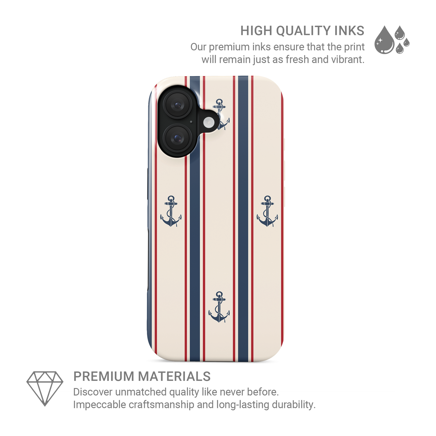 Anchor‑Watch Lines | Tough Phone Case
