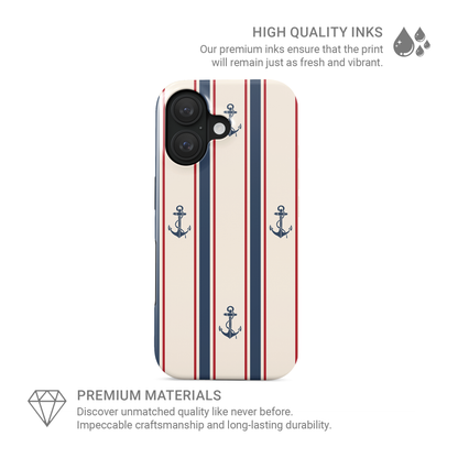 Anchor‑Watch Lines | Tough Phone Case
