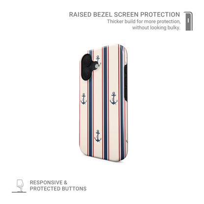 Anchor‑Watch Lines | Tough Phone Case
