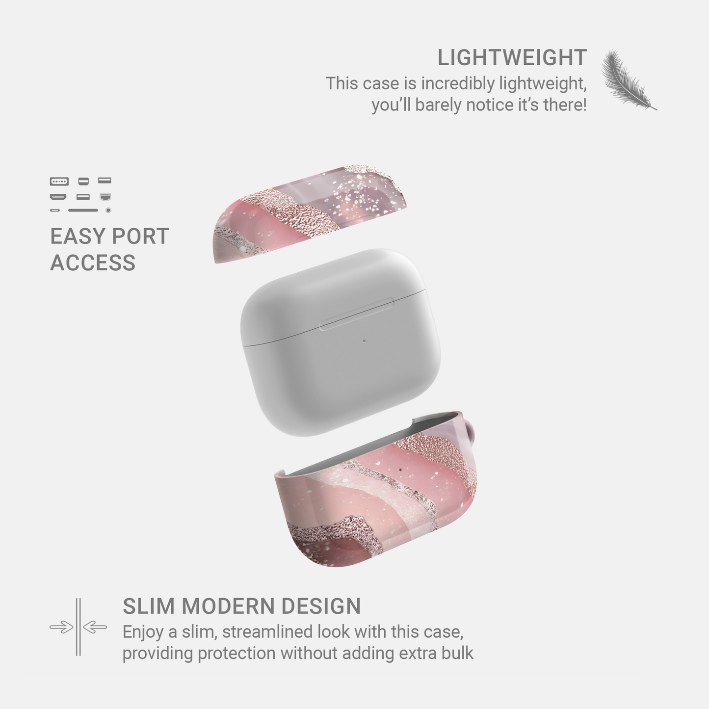 Glamour Strata | Apple AirPods Tough Case