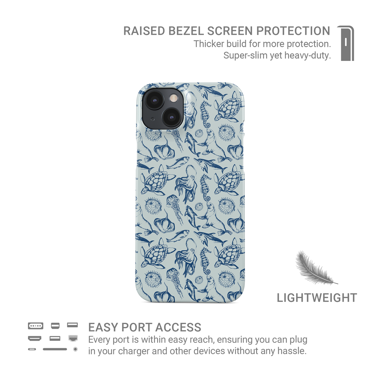 Ink Of The Ocean | Snap Phone Case