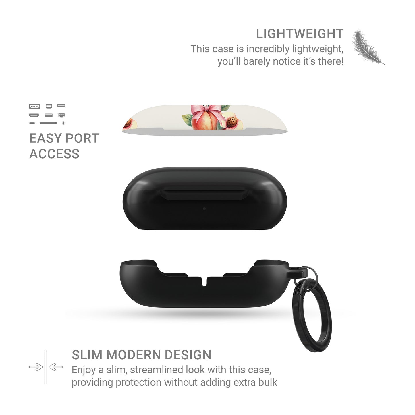 Peachy Charm | Samsung Buds Tough Case