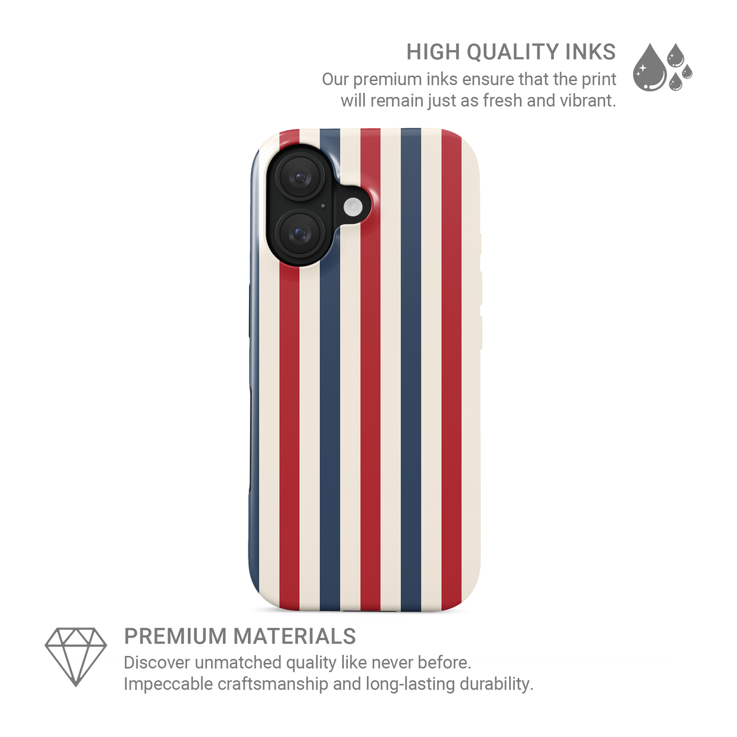 Semaphore Stripes | MagSafe Tough Phone Case