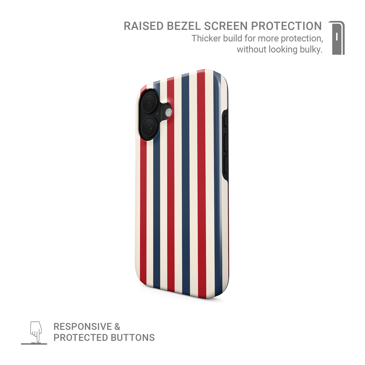 Semaphore Stripes | MagSafe Tough Phone Case