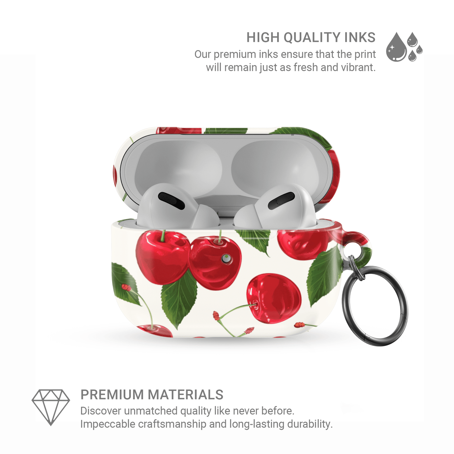 Cherry Bloom | Protective apple-airpods Tough Case - Case & Charm