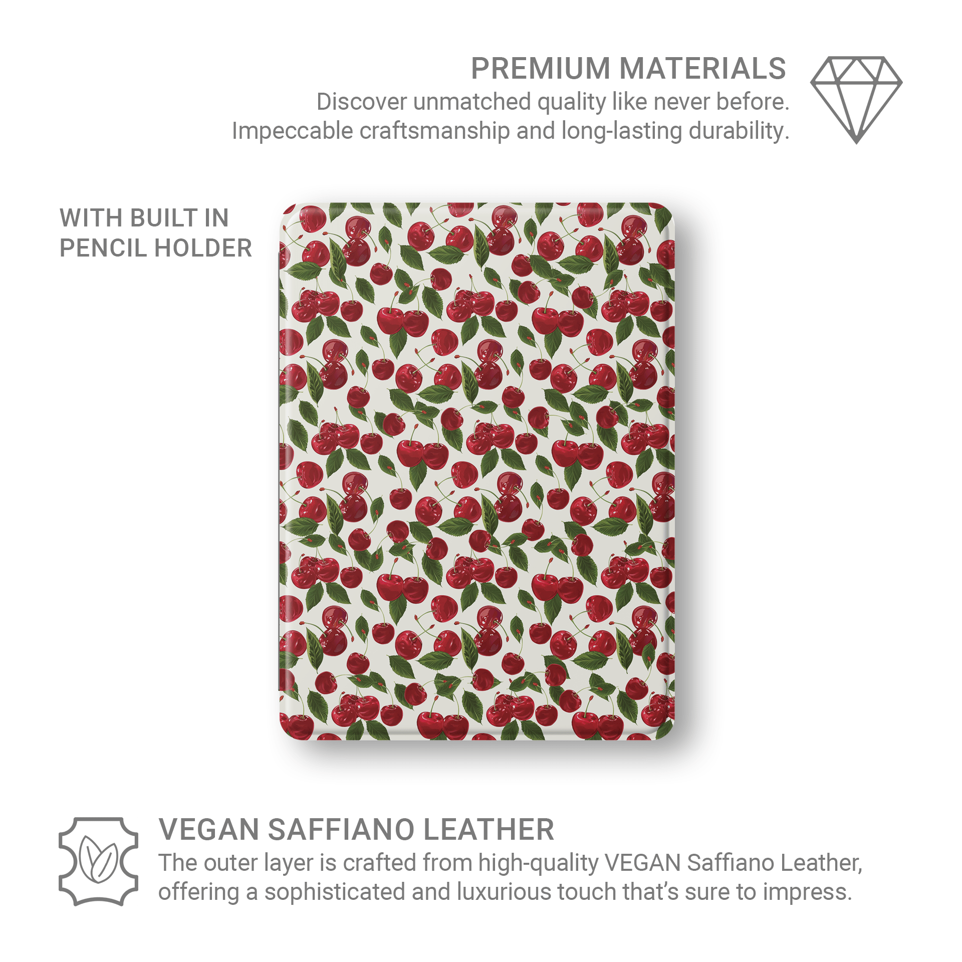 Cherry Bloom | Protective Apple iPad Case - Tech Accessories