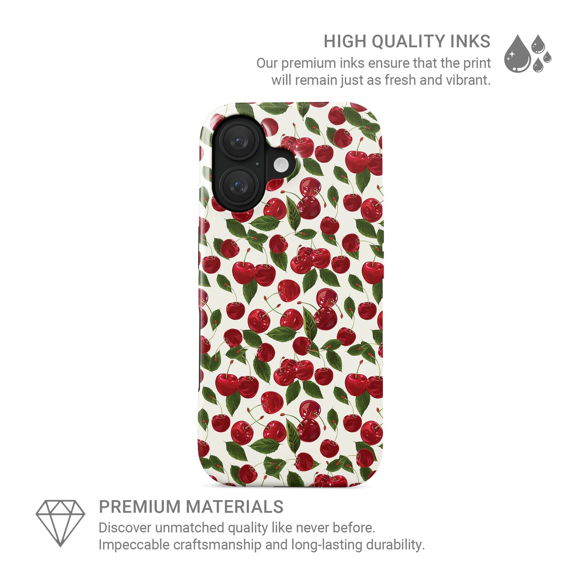 Cherry Bloom | Protective MagSafe Tough Phone Case - Case & Charm