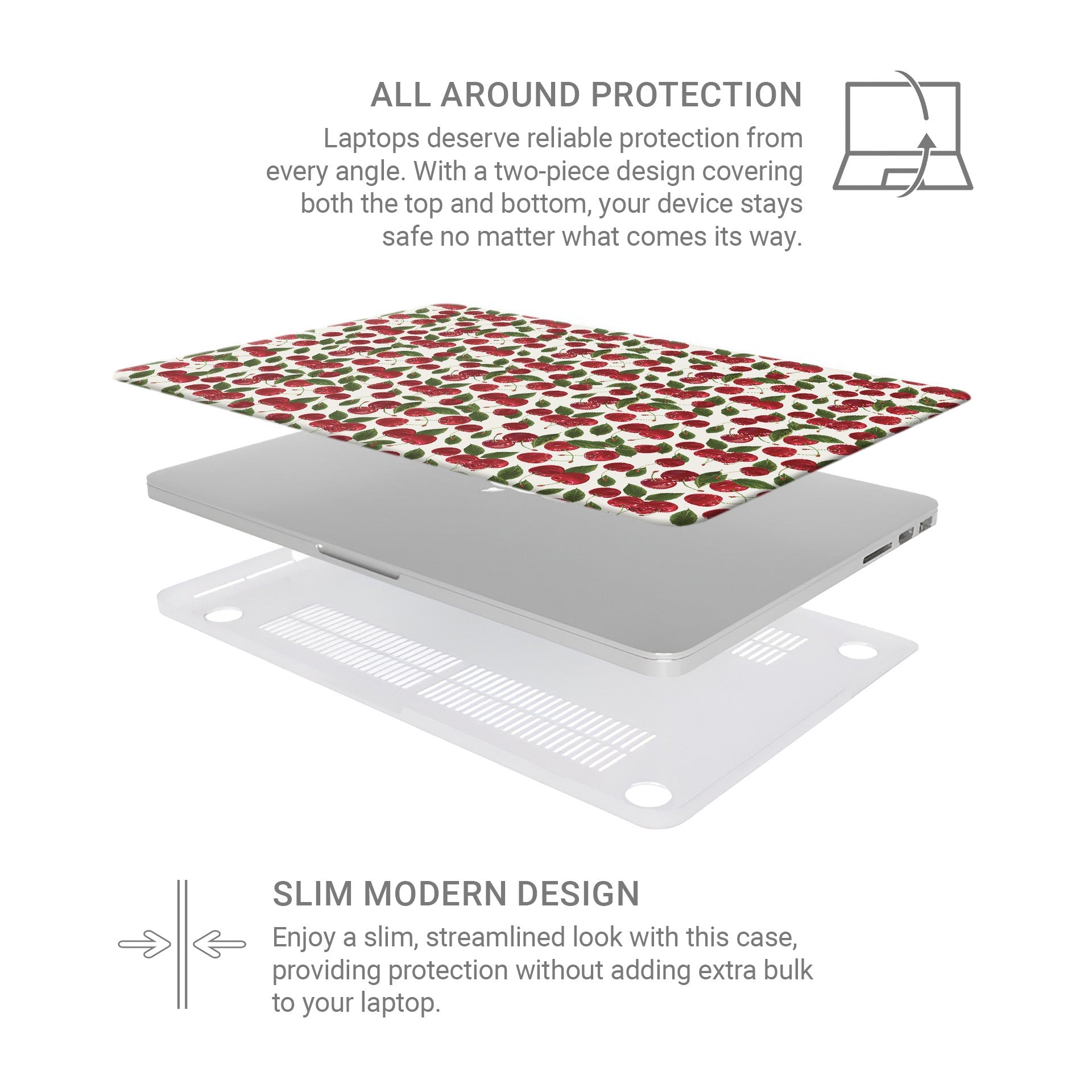 Cherry Bloom | Protective MacBook Case - Tech Accessories