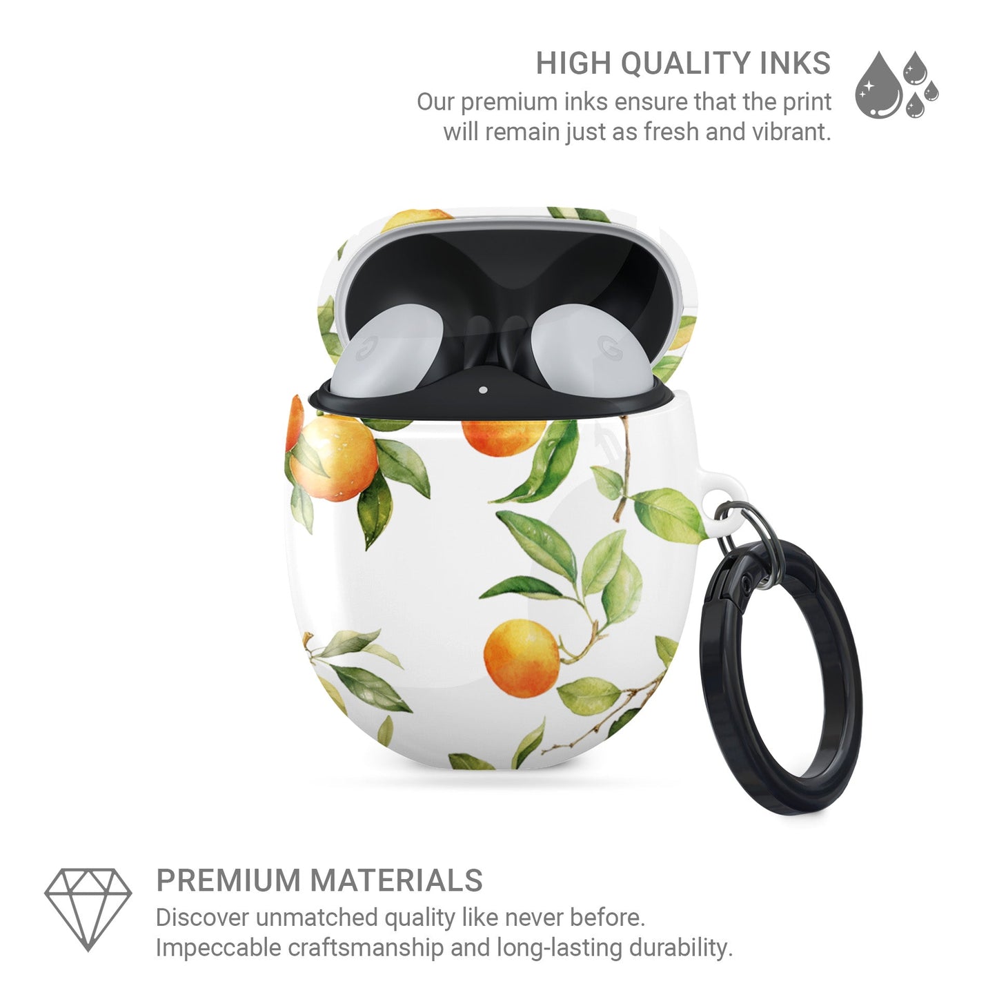 Golden Grove | Protective Google Pixel Buds Tough Case - Case & Charm