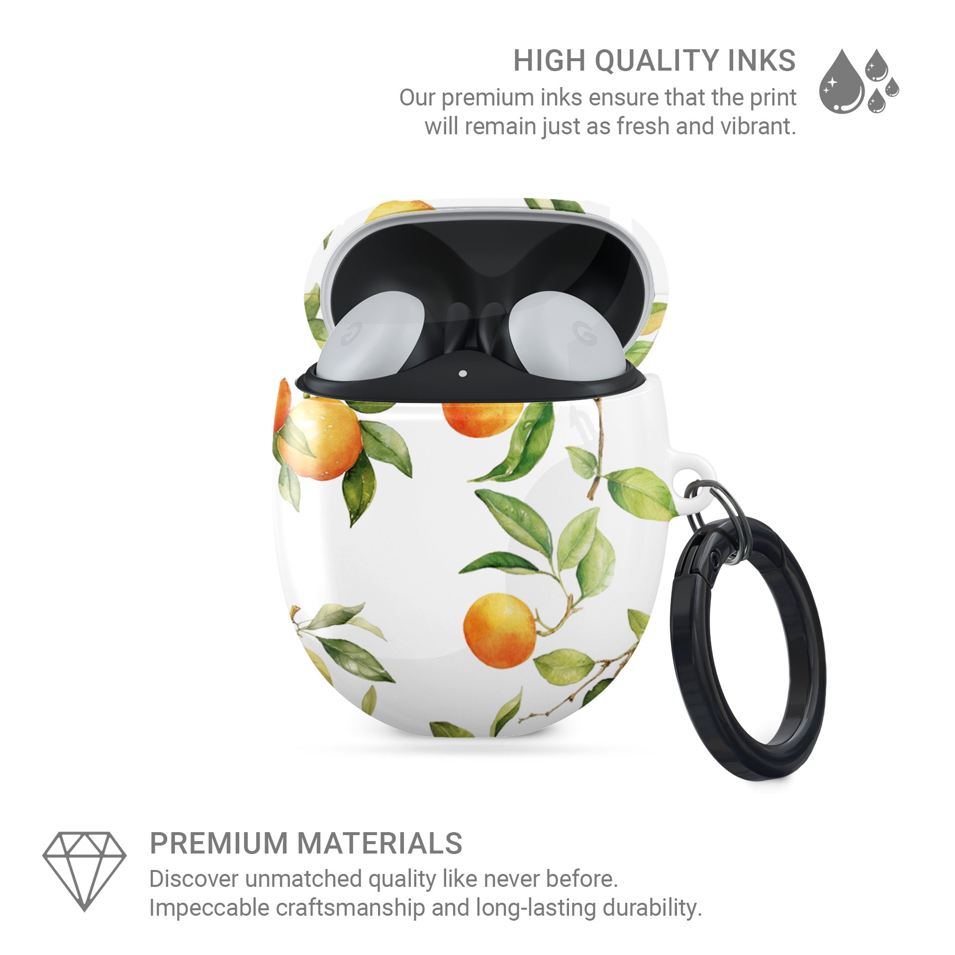 Golden Grove | Protective Google Pixel Buds Tough Case - Case & Charm