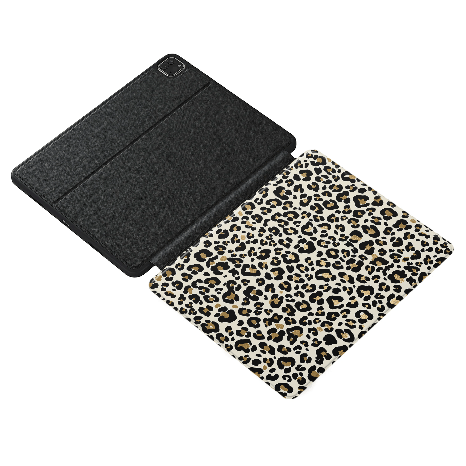 Golden Prowl | Leopard Print Protective Apple iPad Case - Case & Charm