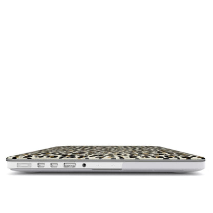 Golden Prowl | Leopard Print Protective MacBook Case - Case & Charm