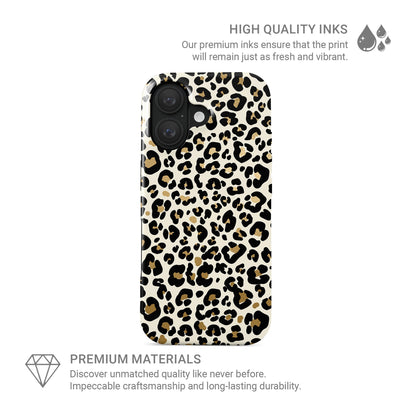 Leopard print MagSafe tough protective phone case