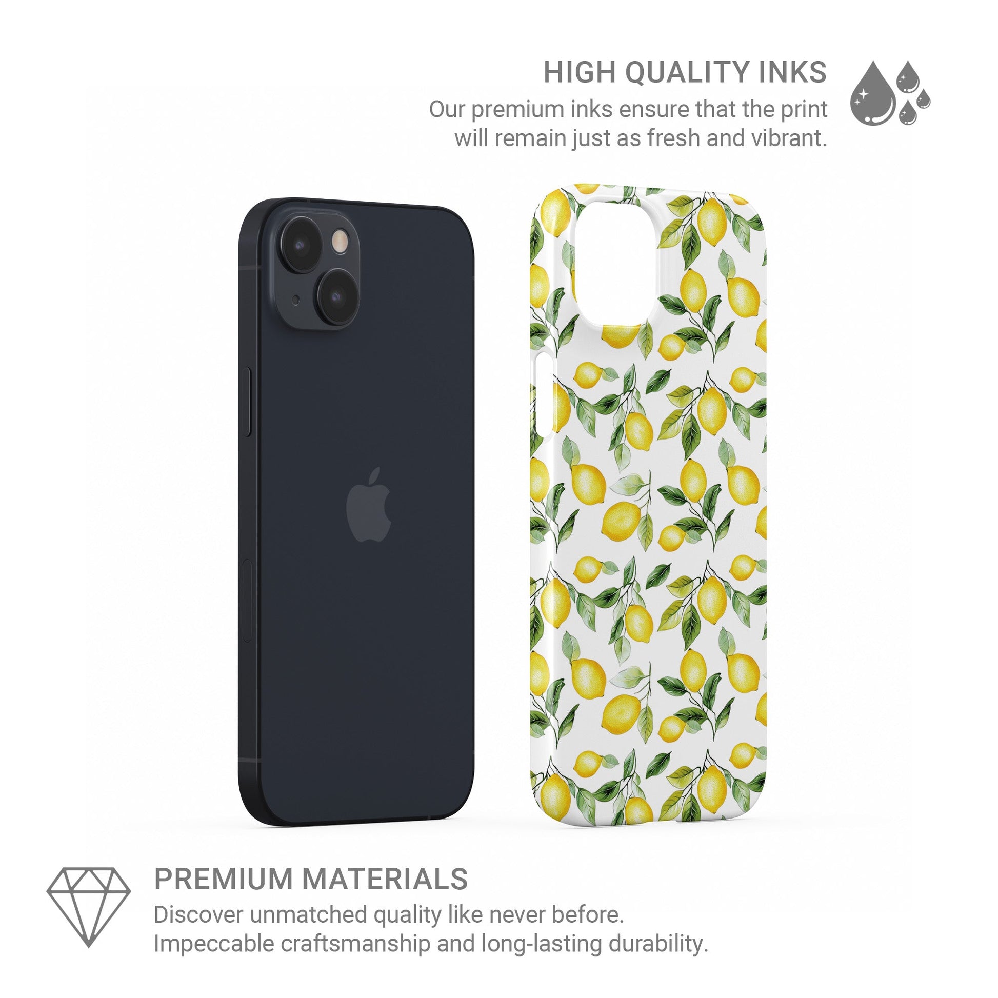 Case and Charm Lemon protective phone case