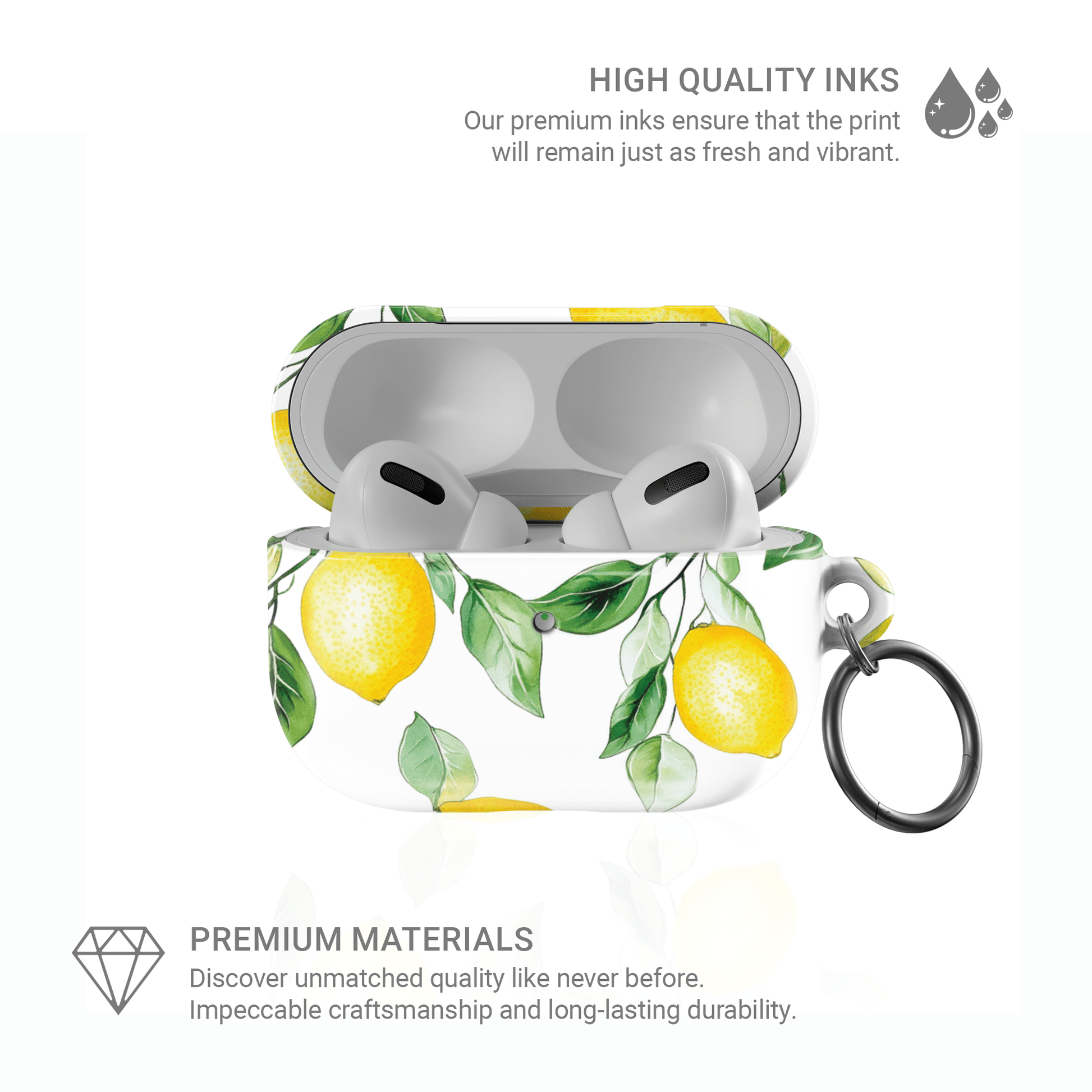 Lemon Lush | Protective Apple AirPods Tough Case - Case & Charm