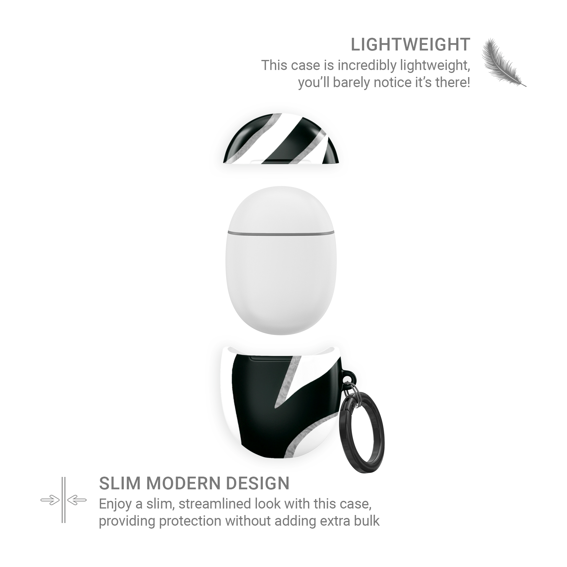 Case and Charm | Zebra Print Nocturnal Stride Protective Samsung Buds Tough Case - Tech Accessories