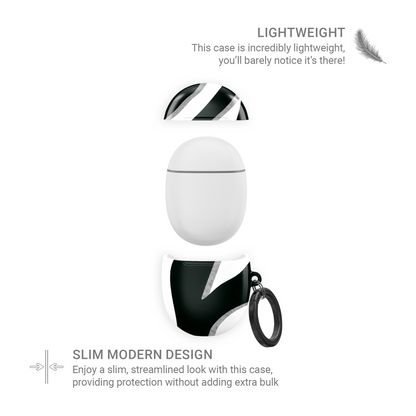 Case and Charm | Zebra Print Nocturnal Stride Protective Samsung Buds Tough Case - Tech Accessories