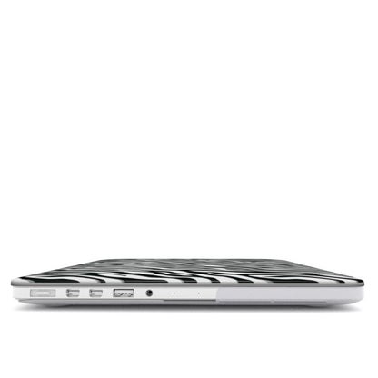 Case and Charm | Zebra Print Nocturnal Stride Protective MacBook Case - Tech Accessories