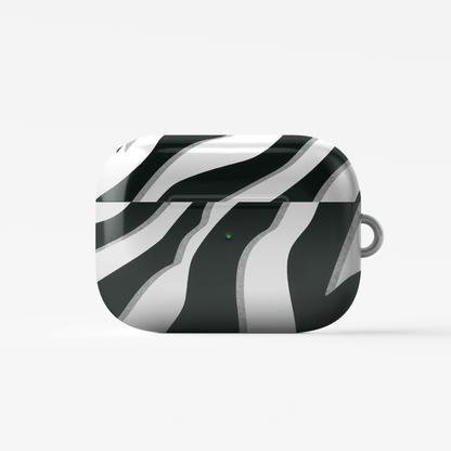 Case and Charm | Zebra Print Nocturnal Stride Protective Apple Case - Tech Accessories
