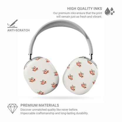 Peachy Charm | Protective Apple AirPods Max Tough Case - Case & Charm