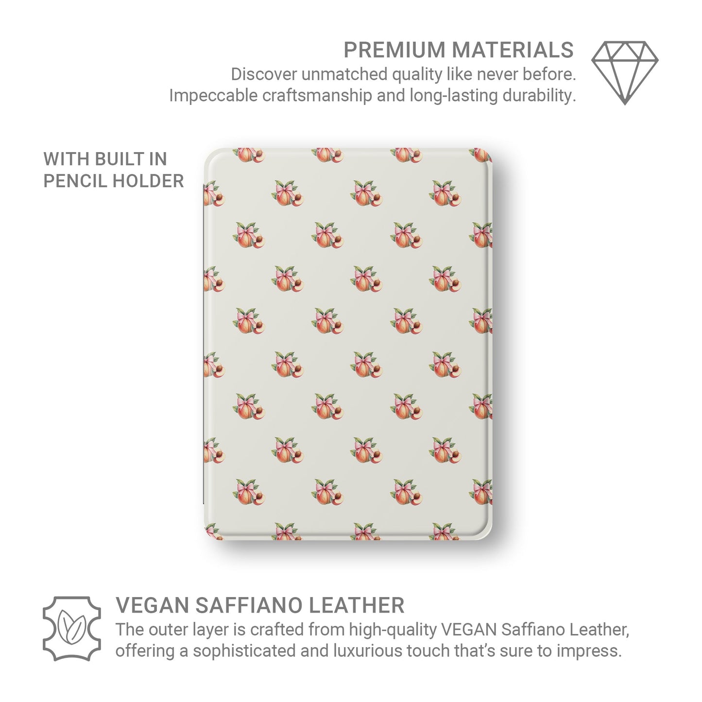 Peachy Charm | Protective Apple iPad Case - Tech Accessories