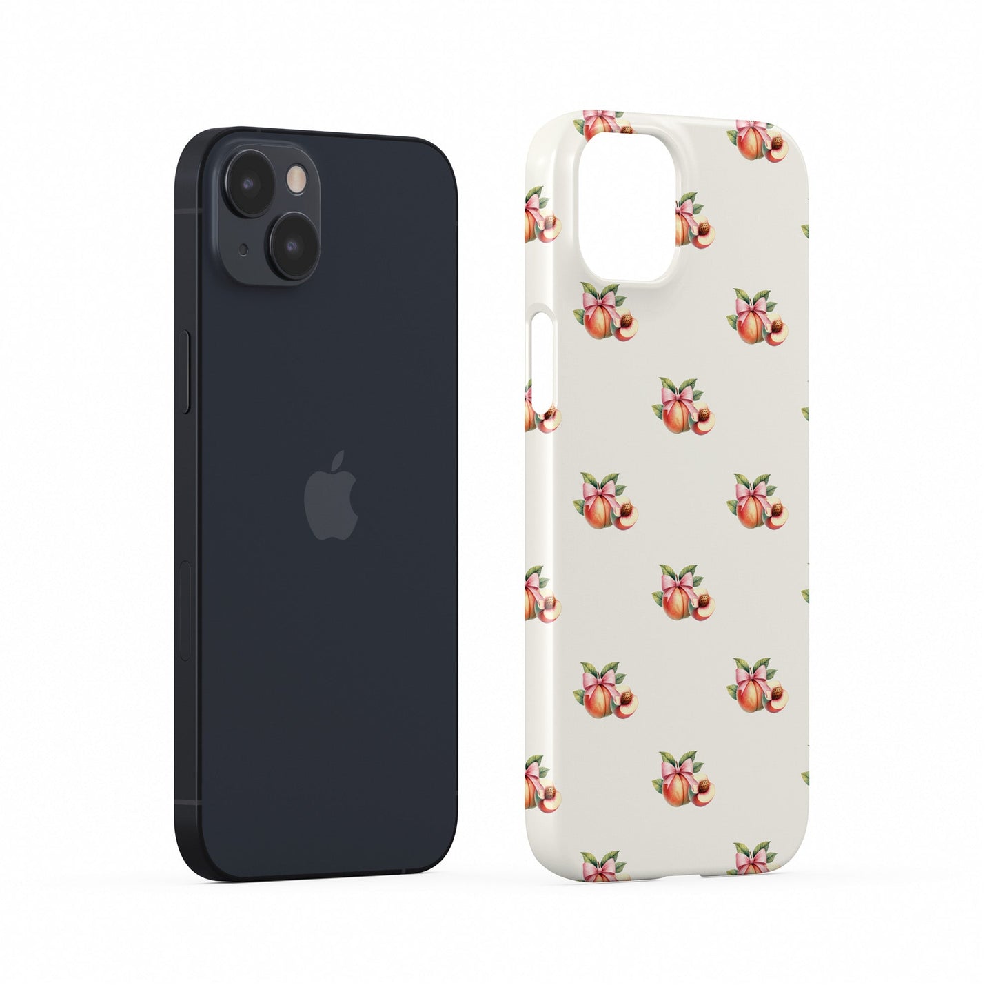 Case and Charm Peach fruit snap protective phone case