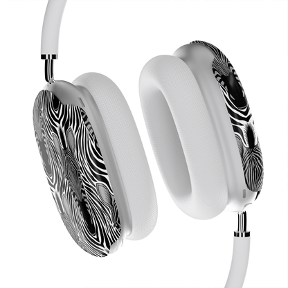 Case and Charm | Zebra Print Savanna Standoff Protective Apple AirPods Max Tough Case - Tech Accessories