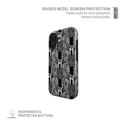 Snake print tough protective phone case for iPhone, Samsung and Pixel