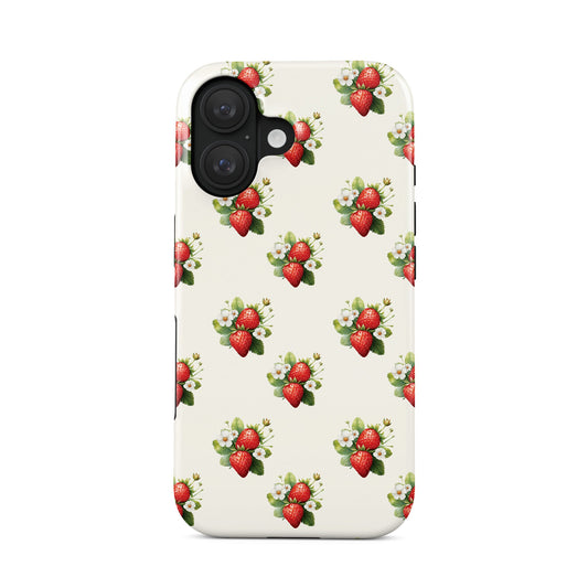 Case and Charm Strawberry MagSafe tough protective phone case
