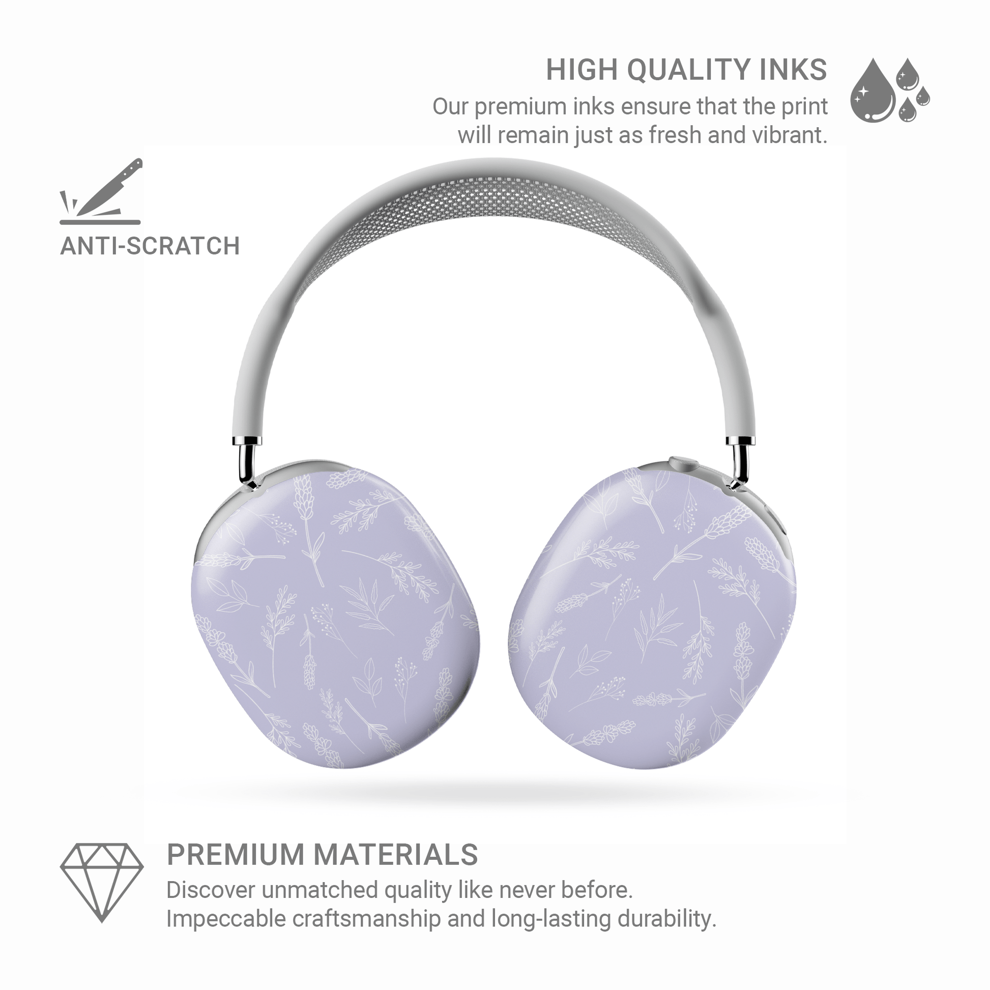 Lavender Haze | Protective Apple AirPods Max Tough Case - Tech Accessories