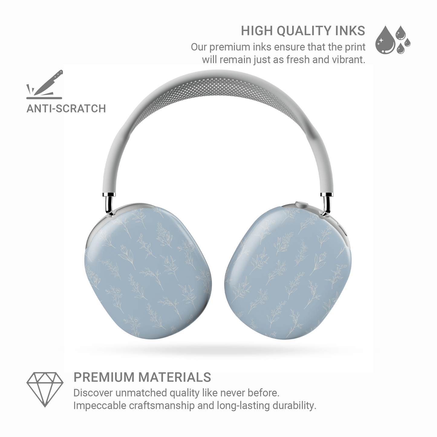 Tranquil Blooms | Protective Apple AirPods Max Tough Case - Tech Accessories