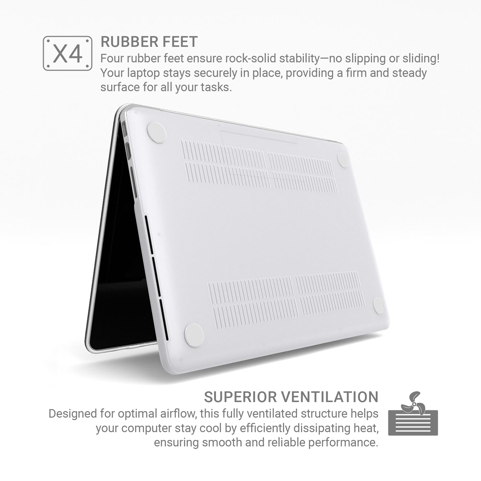 Durable slim-fit MacBook case 