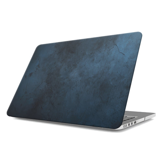 Midnight Smoke MacBook case with dark blue stone texture and slim matte hard shell design
