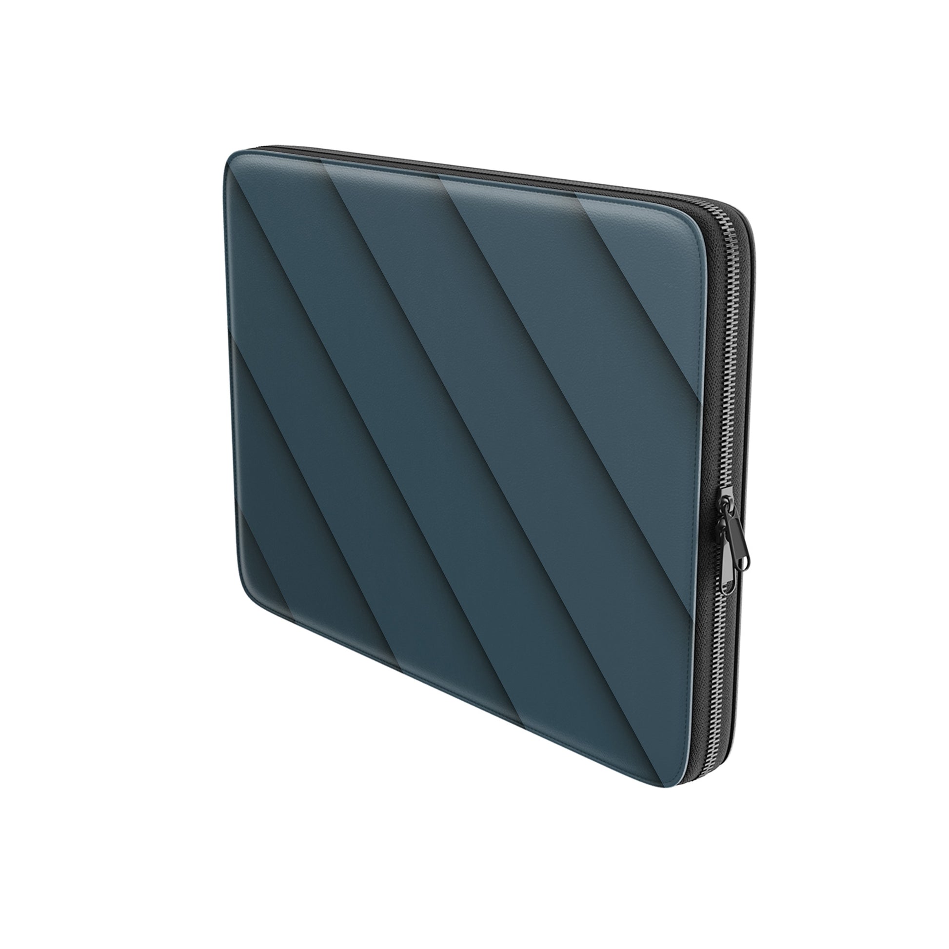 Shadowline Panels MacBook case featuring deep blue diagonal layered design with a clean modern finish