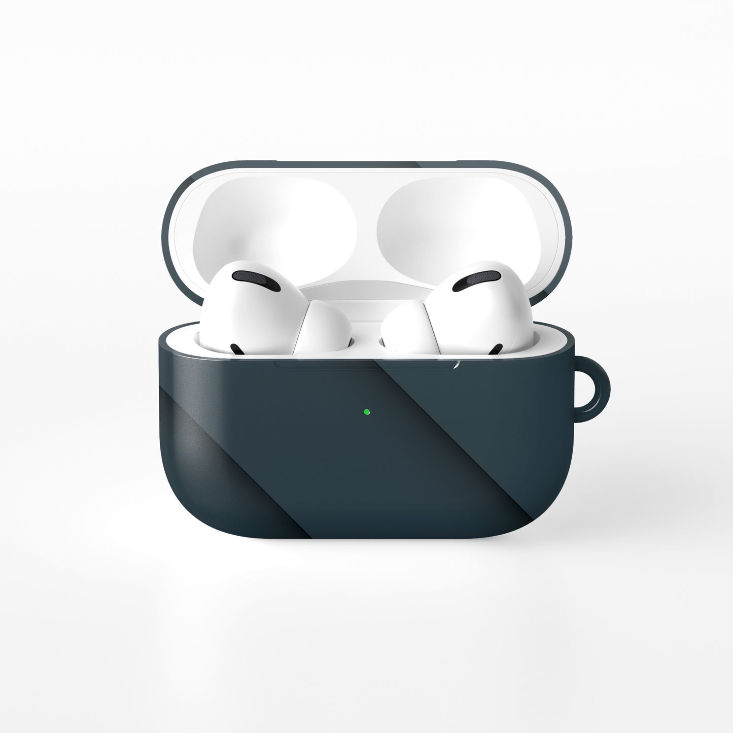 Shadowline Panels AirPods tough case with deep blue layered panel design and glossy finish