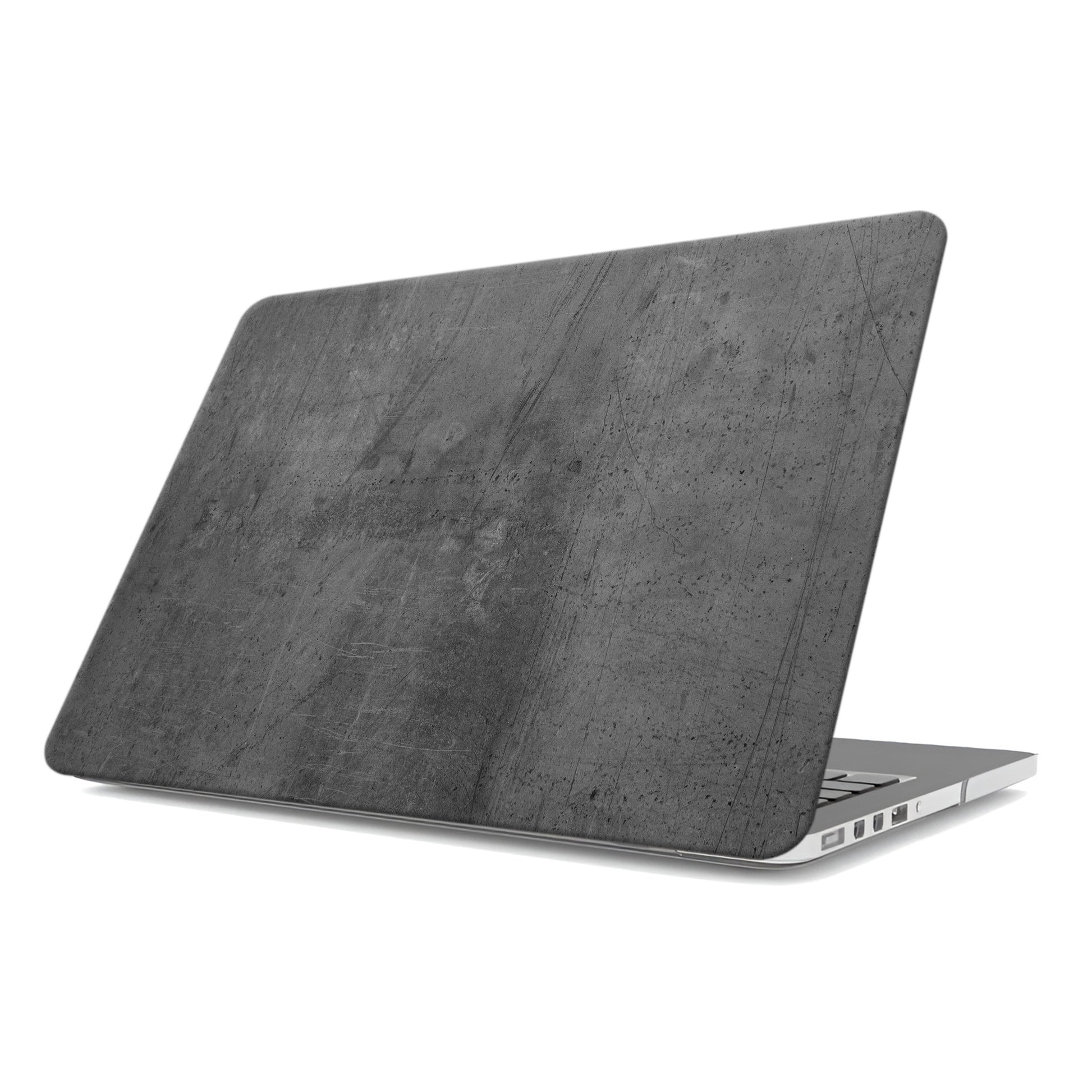 Urban Slate laptop case with grey concrete texture and slim matte hard shell design