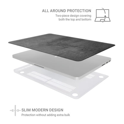 Urban Slate laptop case with grey concrete texture and slim matte hard shell design