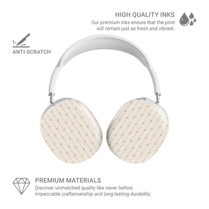 Protective AirPods Max cover in playful ribbon bow pattern