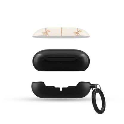 Protective Samsung Buds Pro case with chic bow print